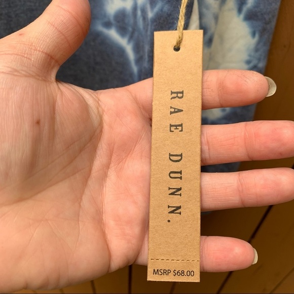 Rae Dunn | NWT Size Small Miss Independent Navy & White Tie Dye Sweatshirt - Picture 7 of 16